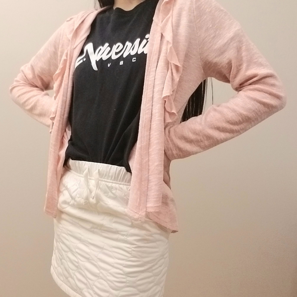 Pink Ruffled Sweater